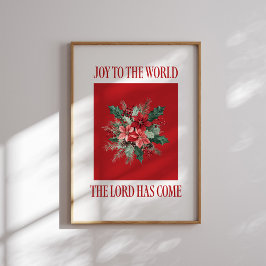 Die Freude am Weihnachtsgebäck der Poinsettia Poster