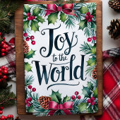 Die Freude am Weihnachtskranz der Welt Geschirrtuch