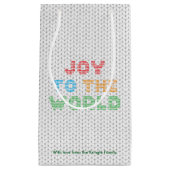 Die Freude am Weihnachtssüßer der Typografie Kleine Geschenktüte (Vorderseite)