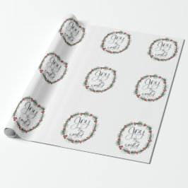 Die Freude am Weihnachtswrapping Paper der Welt Geschenkpapier