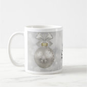Die Freude am Welt Elegant Silver Christmas Ball Kaffeetasse (Links)