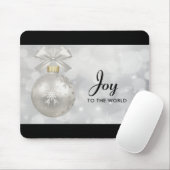 Die Freude am Welt Elegant Silver Christmas Ball Mousepad (Mit Mouse)