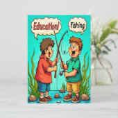 Die Freude an Bildung und Freundschaft Einladung (Stehend Vorderseite)