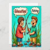 Die Freude an Bildung und Freundschaft Einladung (Vorne/Hinten)