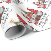 Die Freude an den Weihnachtsgnomen der Welt Geschenkpapier (Rolleneckpunkt)