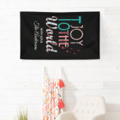 Die Freude an den Weihnachtstypografie-Musiknoten Banner (Insitu)