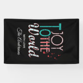 Die Freude an den Weihnachtstypografie-Musiknoten Banner (Horizontal)