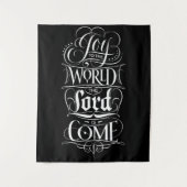 Die Freude an der Christlichen Weihnachtskalligrap Wandteppich (Vorderseite)