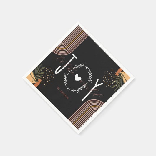 Die Freude an der Weihnachtsfeier der Welt Serviette (Ecke)