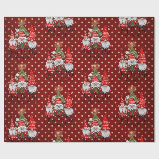 Die Freude an der Weihnachtsfeier des GNOME Geschenkpapier (Flach)