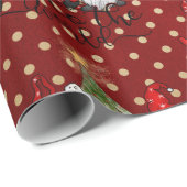 Die Freude an der Weihnachtsfeier des GNOME Geschenkpapier (Rolleneckpunkt)