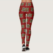 Die Freude an der Weihnachtsfeier des Weihnachtsma Leggings (Rückseite)