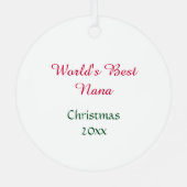 Die Freude an der Weihnachtsfeier Ornament Aus Metall (Rückseite)