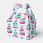 Die Freude an der Weihnachtstypografie-Muster Geschenkschachtel (Rückseite)