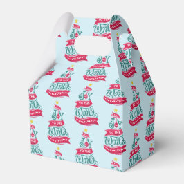 Die Freude an der Weihnachtstypografie-Muster Geschenkschachtel