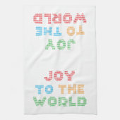 Die Freude an der Weihnachtszeit der Typografie Geschirrtuch (Vertikal)