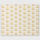 Die Freude an der Weihnachtszeit der Welt Geschenkpapier (Flach)