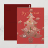 Die Freude an der Weihnachtszeit der Welt Postkarte (Vorne/Hinten)