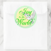 Die Freude an der Weihnachtszeit der Welt Runder Aufkleber (Tasche)