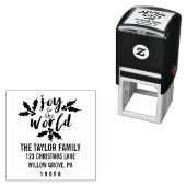 Die Freude an der Weihnachtszeit-Rücksendeadresse Permastempel (Beispiel)