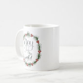 Die Freude an der Weihnachtszeit-Tasse der Welt Kaffeetasse (Vorderseite Links)
