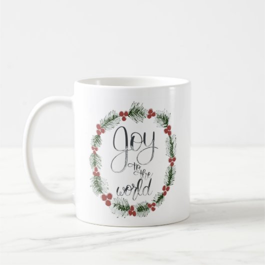 Die Freude an der Weihnachtszeit-Tasse der Welt Kaffeetasse (Links)