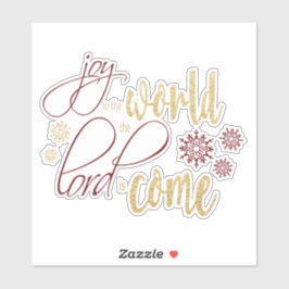 Die Freude an der Welt, der Herr ist gekommen Viny Aufkleber