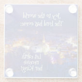 Die Freude an der Welt Der Herr ist gekommen, Weih Glasuntersetzer (Rückseite)