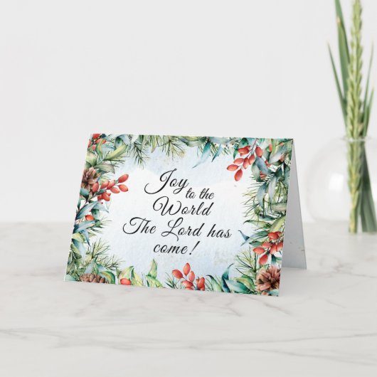Die Freude an der Welt Der Herr ist gekommen, Weih Karte (Vorderseite)