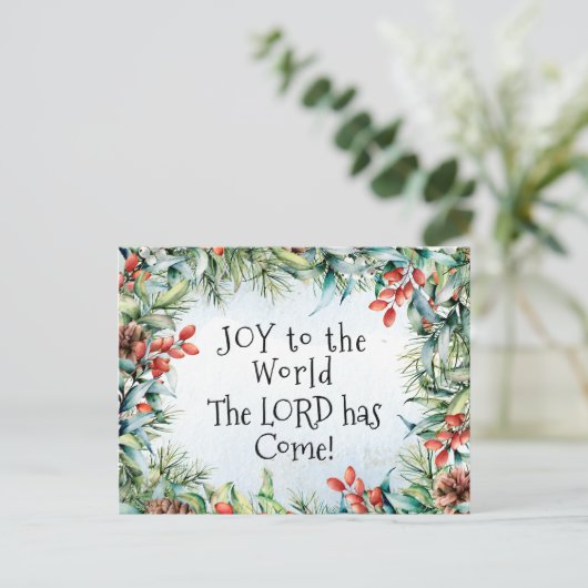 Die Freude an der Welt Der Herr ist gekommen, Weih Postkarte (Stehend Vorderseite)