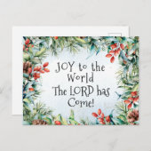 Die Freude an der Welt Der Herr ist gekommen, Weih Postkarte (Vorne/Hinten)