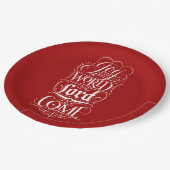 Die Freude an der Welt, der Herr - Weihnachten Chr Pappteller (Schrägansicht)