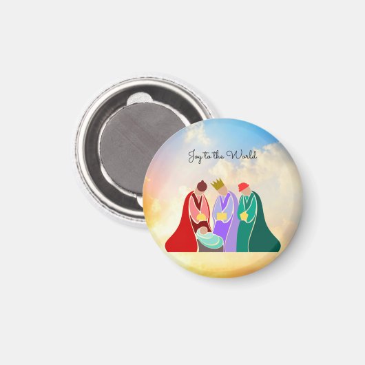 Die Freude an der Welt, die drei Weisen, Magnet (Vorderseite/Rückseite)