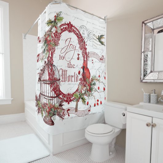 Die Freude an der Welt Duschvorhang (Beispiel)