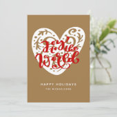 Die Freude an der Welt | Happy Holidays Einladung (Stehend Vorderseite)