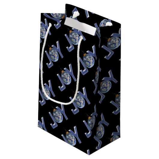 Die Freude an der Welt Kleine Geschenktüte (Rückseite Schrägansicht)