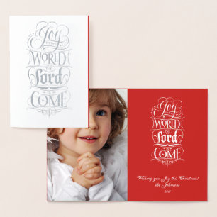 Die Freude an der Welt kommt - Religiöse Schrift Folienkarte