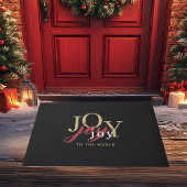 Die Freude an der Welt - Moderne Typografie Weihna Fußmatte