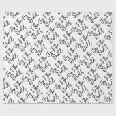 Die Freude an der Welt Moderne Weihnachtstypografi Geschenkpapier (Flach)