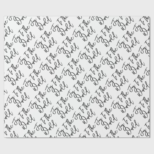 Die Freude an der Welt Moderne Weihnachtstypografi Geschenkpapier (Flach)