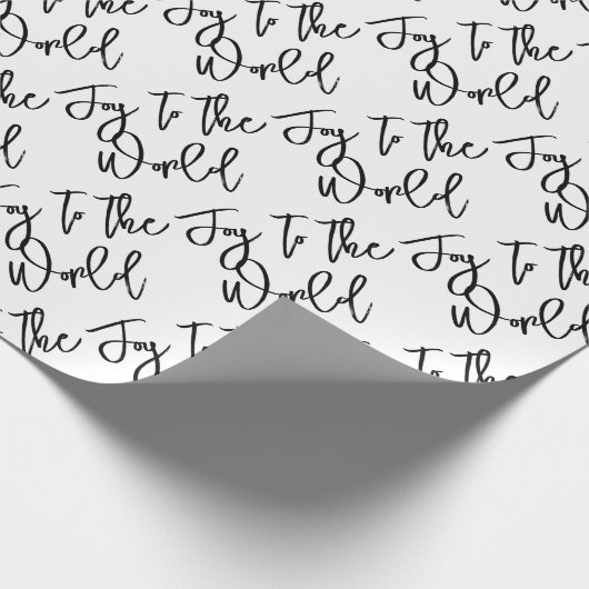 Die Freude an der Welt Moderne Weihnachtstypografi Geschenkpapier (Ecke)