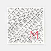 Die Freude an der Welt Moderne Weihnachtstypografi Serviette (Vorderseite)