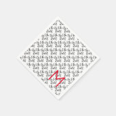 Die Freude an der Welt Moderne Weihnachtstypografi Serviette (Ecke)