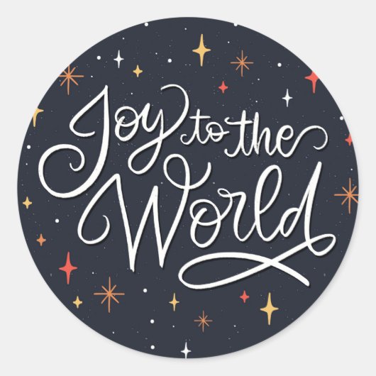 Die Freude an der Welt Runder Aufkleber (Vorderseite)