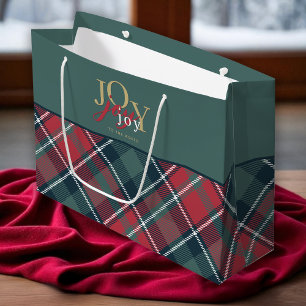 Die Freude an der Welt Typografie Rustikale Karier Große Geschenktüte