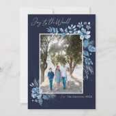 Die Freude an der Welt-Wasserfarben-Blume Weihnach (Vorderseite)