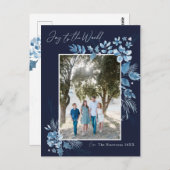 Die Freude an der Welt-Wasserfarben-Blume Weihnach Postkarte (Vorne/Hinten)