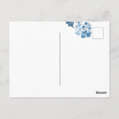 Die Freude an der Welt-Wasserfarben-Blume Weihnach Postkarte (Rückseite)