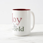 Die Freude an der Welt Zweifarbige Tasse (VorderseiteRechts)