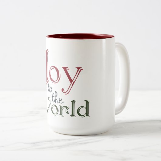 Die Freude an der Welt Zweifarbige Tasse (VorderseiteRechts)